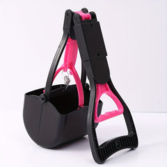 Foldable Dog Poop Scooper Long Handle Waste Picker for Outdoor Walking