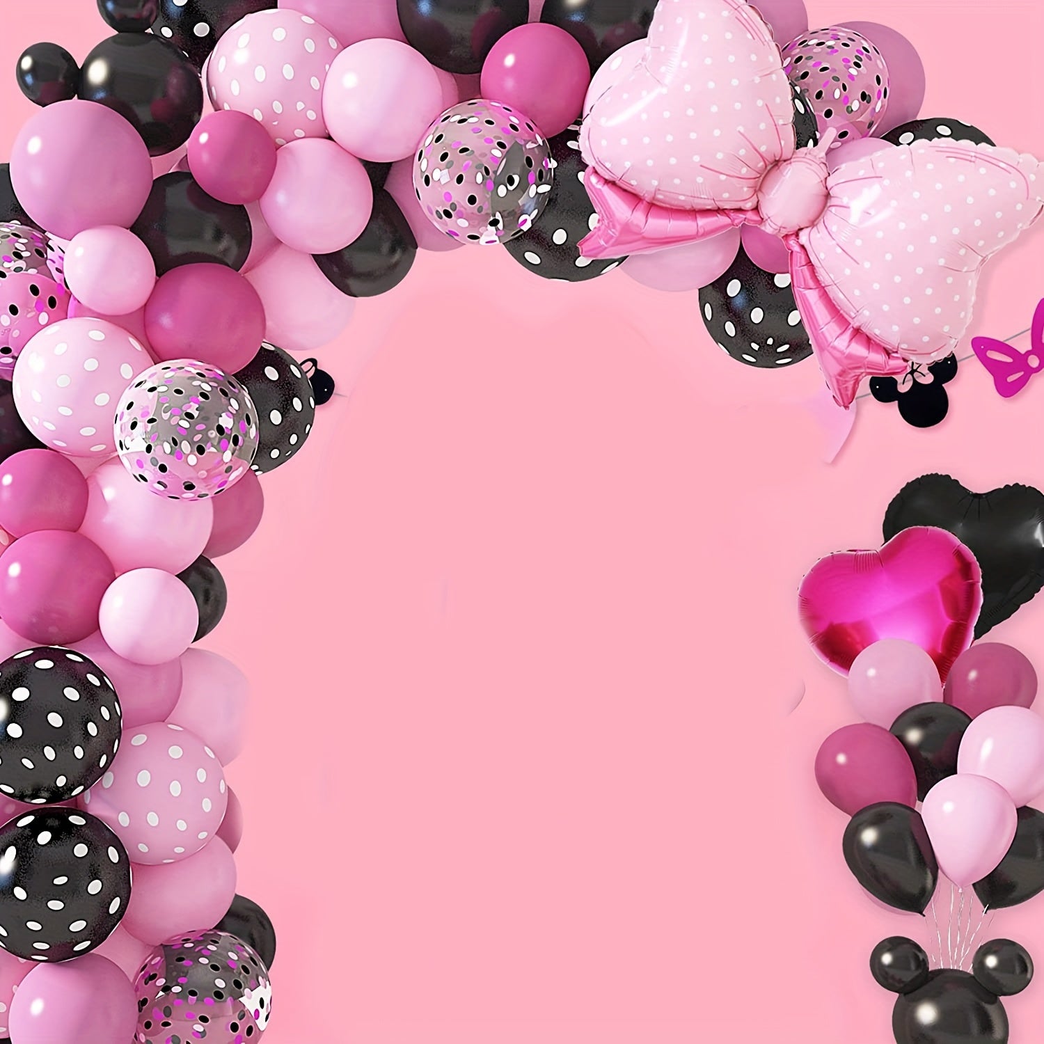 Mouse Balloon Garland Arch Kit for Cartoon Mouse Theme Birthday Decor