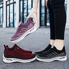 Women's Knit Sports Shoes Breathable Low Top Running & Jogging Sneakers