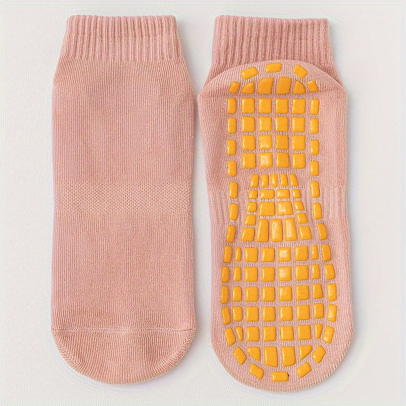 2 Pairs Women's Non Slip Yoga Socks with Extra Grips