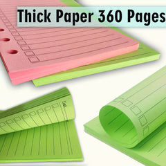 A6 Refill Paper Lined 4 180 Sheets 360 Pages