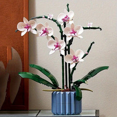 Artificial Orchid Plant Building Set Flowers 10311 Home Decor Adults