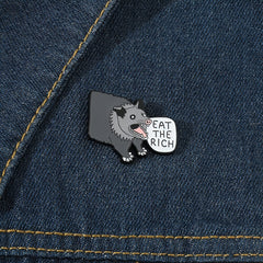 Cartoon Boar Brooch Zinc Alloy Drip Oil Metal Bracelet