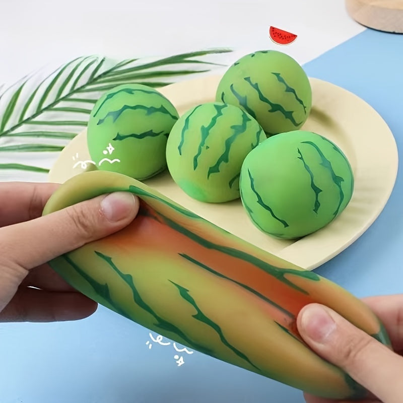 Watermelon Simulated Fruit Toys Stress Relief High Elasticity
