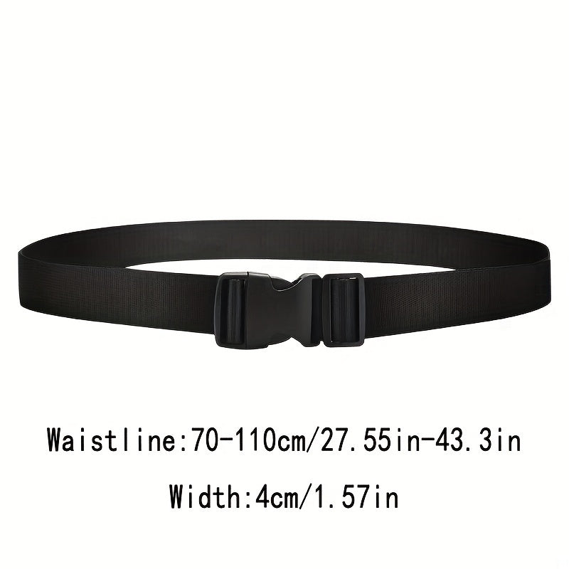 Nylon Belt Solid Color Tactical Military Training Belt Unisex