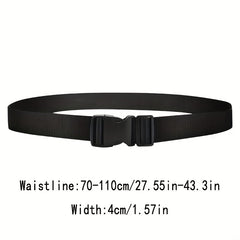 Nylon Belt Solid Color Tactical Military Training Belt Unisex