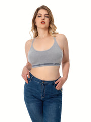  Sports Bra High Stretch Split Strap Cross Back Sports Bra