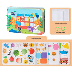Preschool Reusable Sticker Books - Quiet & Busy Educational Toys