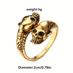Skull Cast Ring Stainless Steel Men's Jewelry