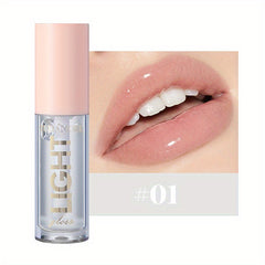 12-Color Moisturizing Candy Lip Gloss with Pearlescent Lustrous Mirror Finish