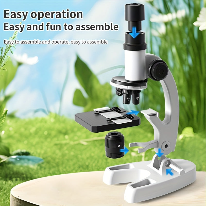 Build-Your-Own Scientific Microscope Kit with Parts List for Learning