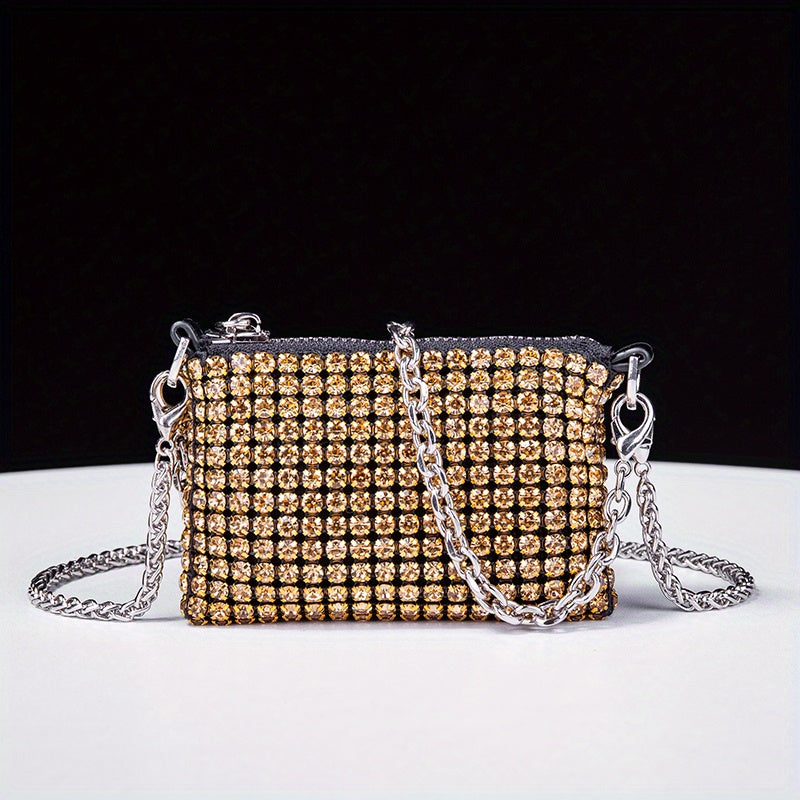 Glitter Rhinestone Evening Bag Dinner Clutch Purse for Party