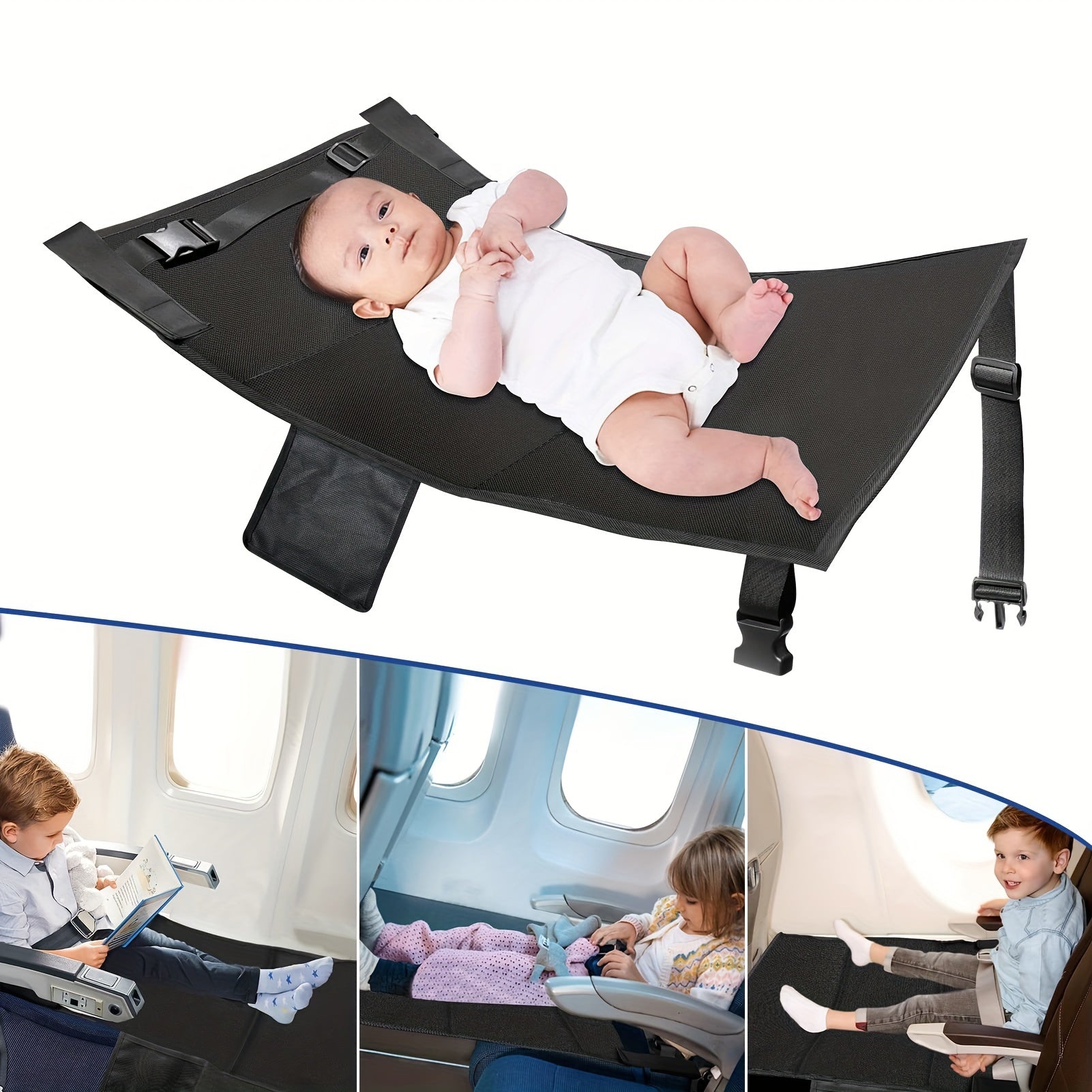 Portable Child Airplane Hammock Toddler Travel Bed
