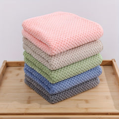 Soft Coral Fleece Hand Towel Quick Drying Skin Friendly Face Towel