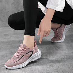 Women's Lace-Up Athletic Running Shoes Lightweight Sneakers