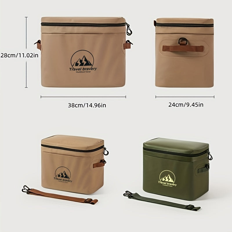 20L Waterproof Insulation Box w/ Ice Pack-Portable Food Preservation Bag