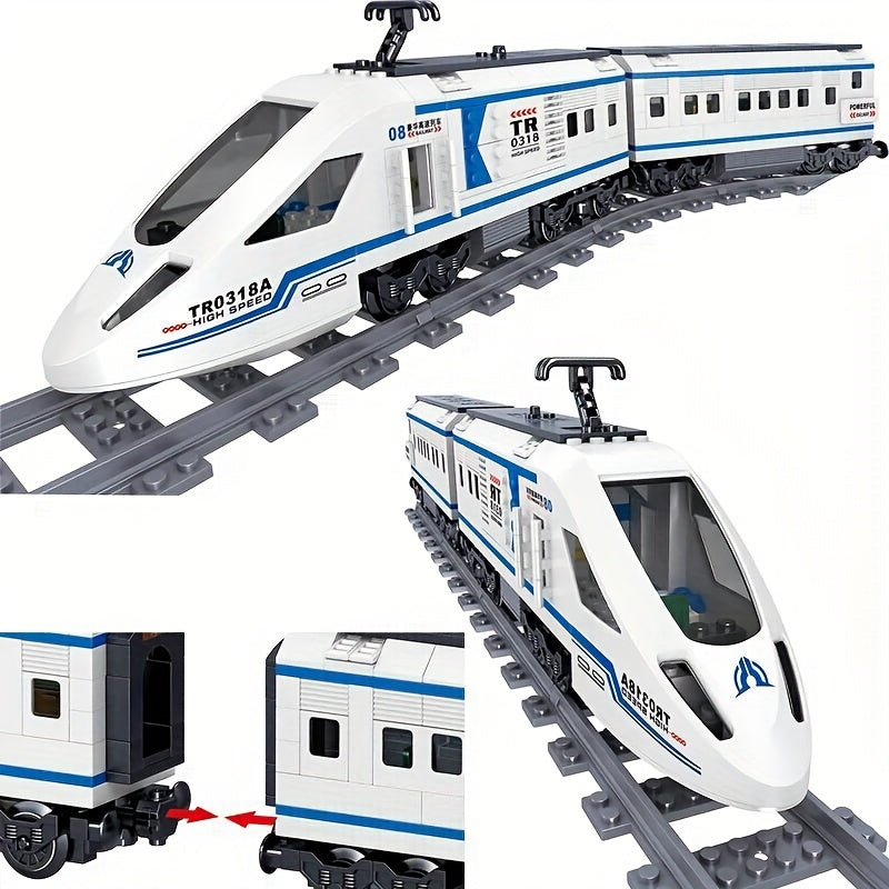513pcs Rail Transit High speed Rail Model Educational Toy