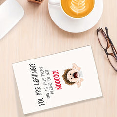 Funny Resignation Card for Coworker - Office Retention Card with Envelope