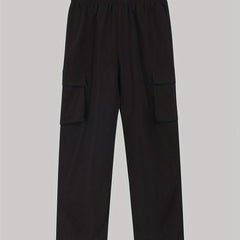  Wide Leg Cargo Trousers With Pockets