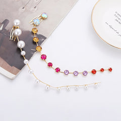Boho Tassel Rhinestone Headdress Hair Chain Headband