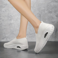 Women's Slip on Wedge Sneakers Air Cushion Comfy Height Increased Shoes