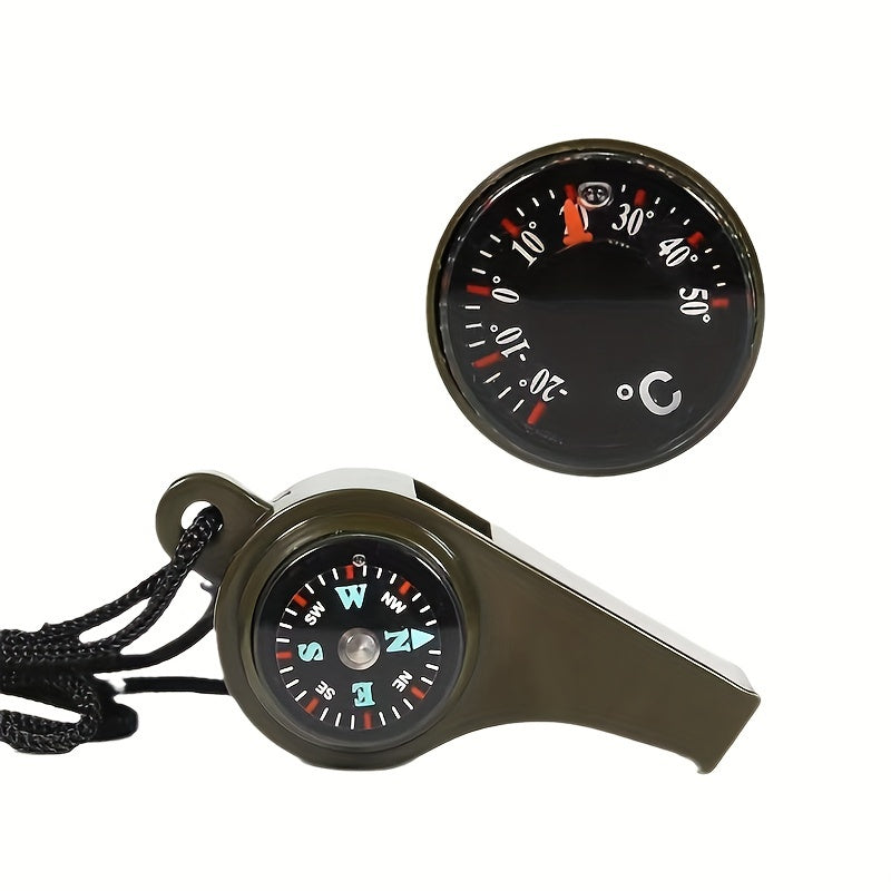3 In 1 Multifunctional Whistle Compass Thermometers