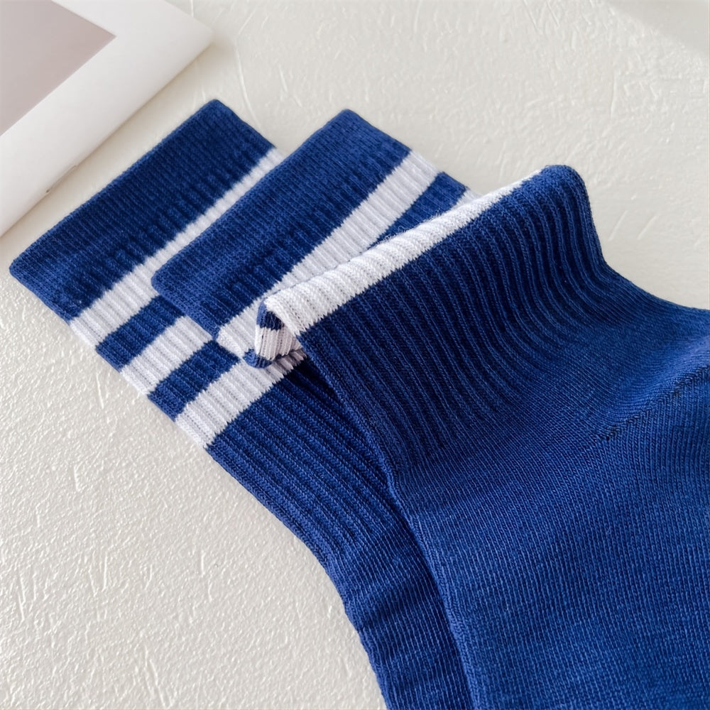 Men's Crew Socks for Cycling Running Basketball Fitness