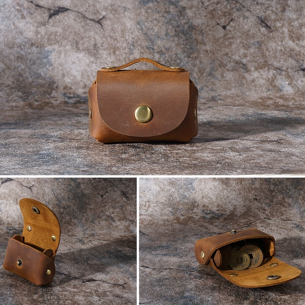 1pc Small Wallet PU Leather Coin Storage Bag Pocket Mini Money Bag