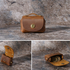 1pc Small Wallet PU Leather Coin Storage Bag Pocket Mini Money Bag