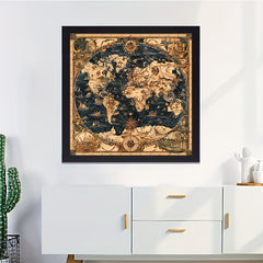 Ancient World Map Puzzle for Adults