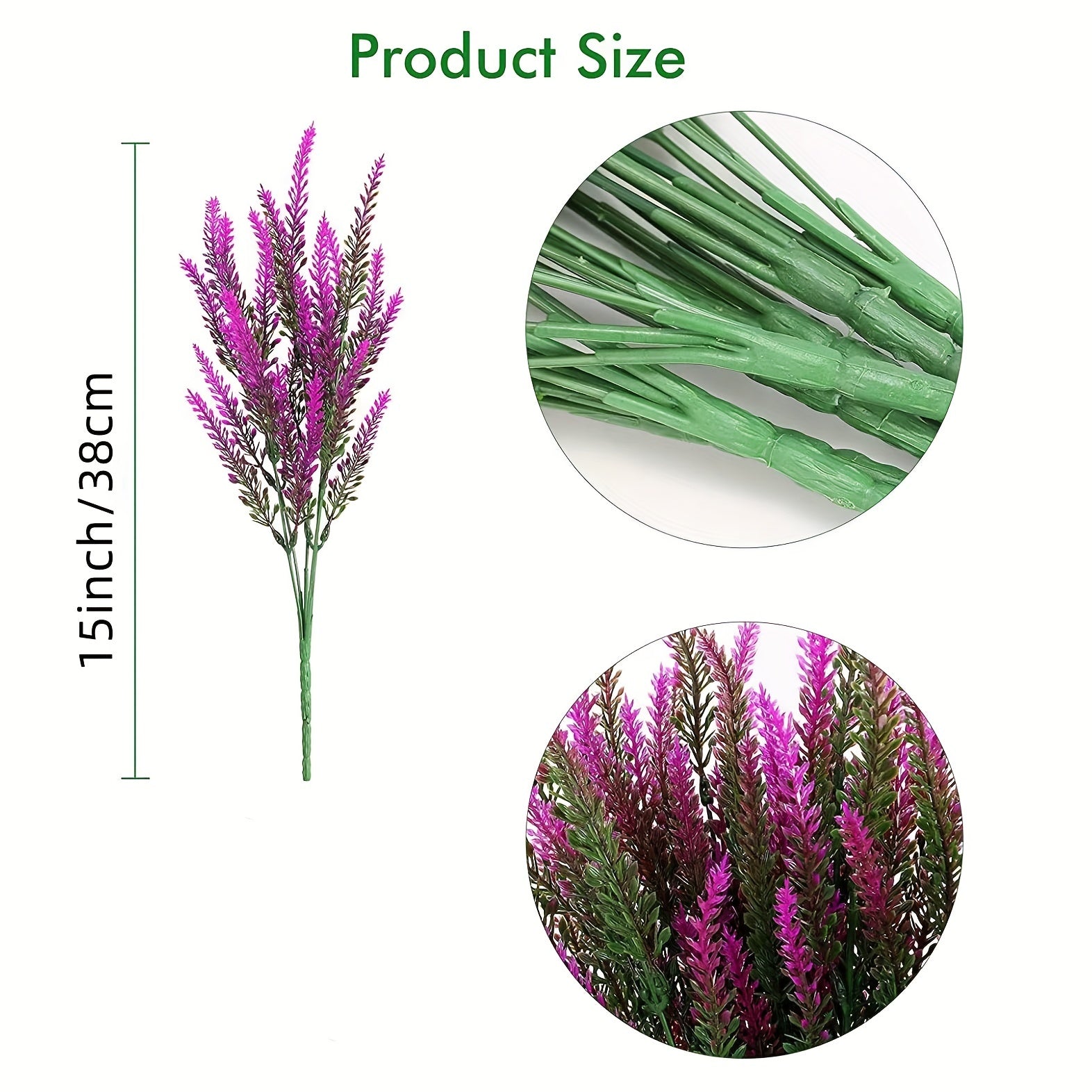 Romantic Lavender Plastic Flower Bouquet