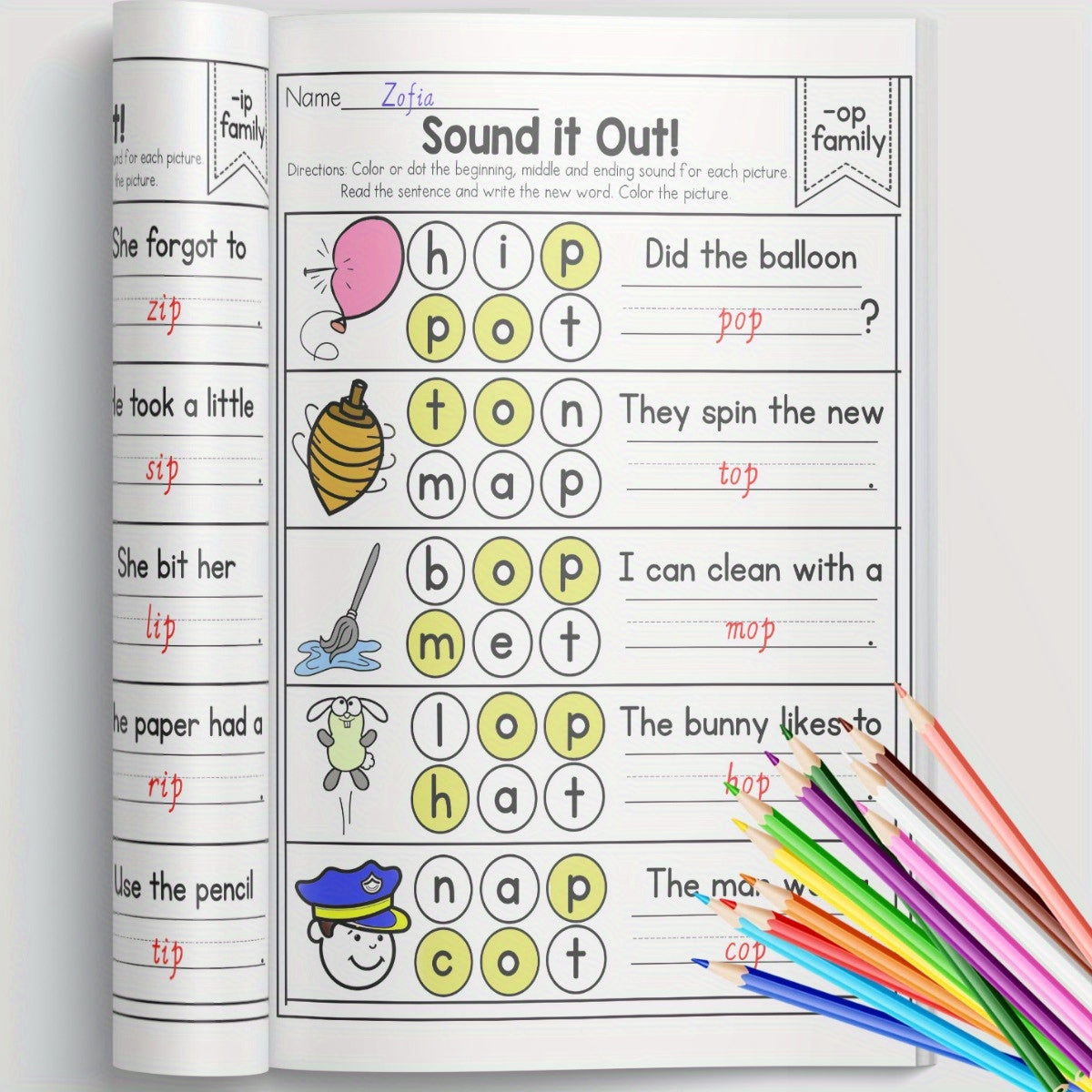 Alphabet Phonics Workbook Kids Ages 3 6 Letter Sound Puzzles