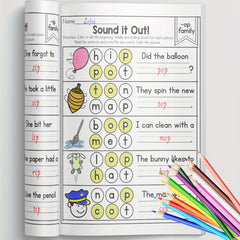 Alphabet Phonics Workbook Kids Ages 3 6 Letter Sound Puzzles