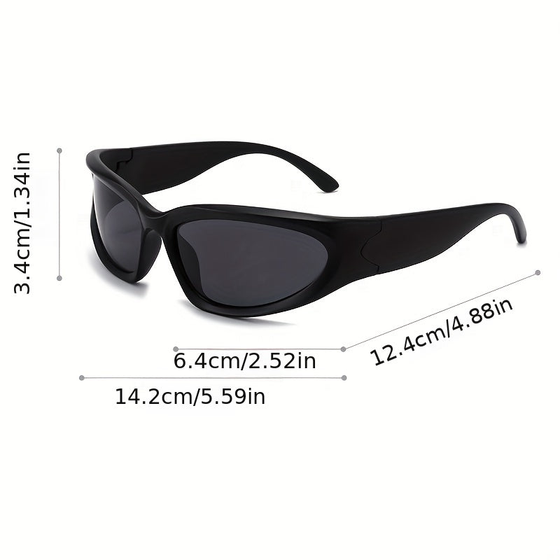 Y2K Wrap Around Sunglasses Cat Eye UV400
