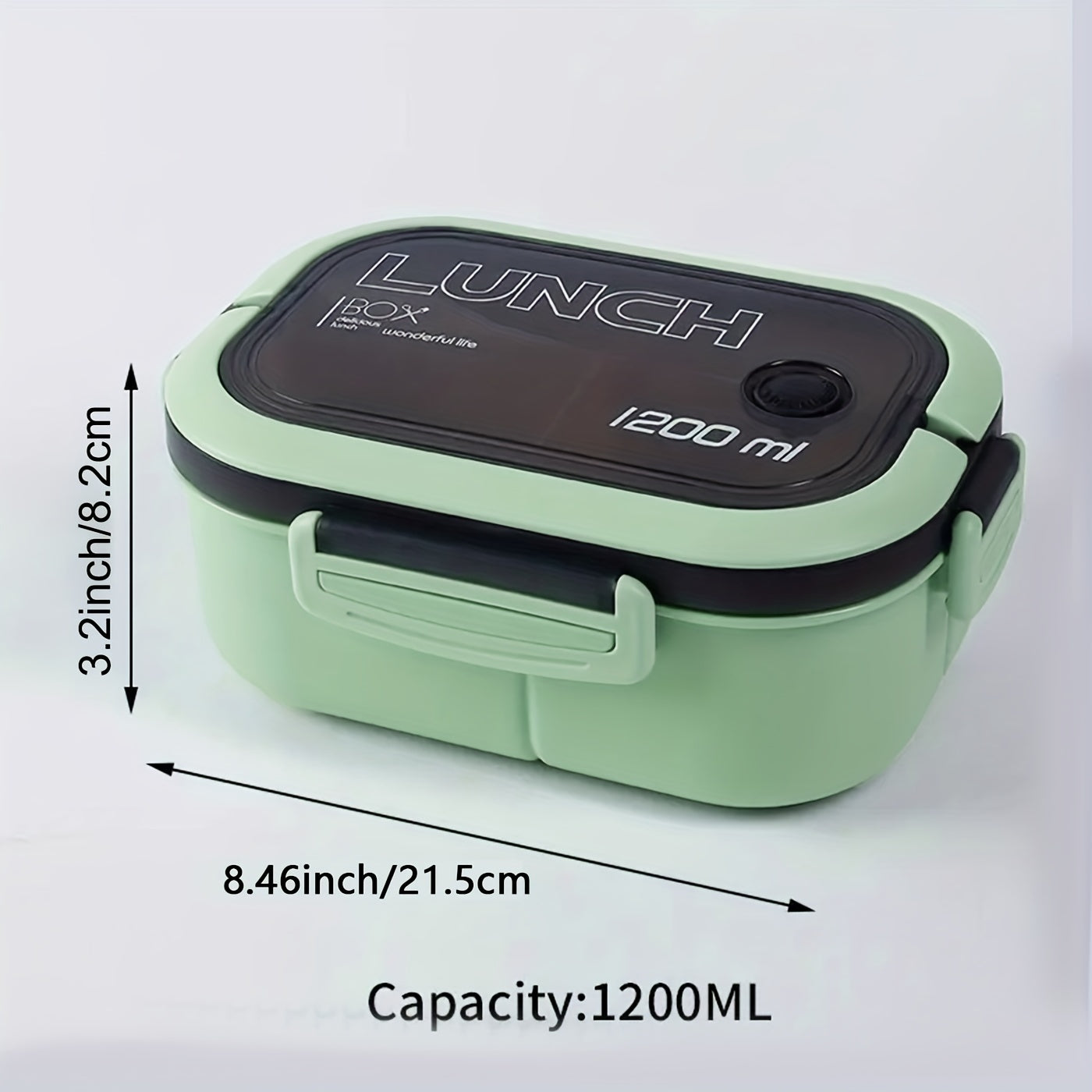 Double Layer Bento Box with Spoon & Fork Leakproof Eco Friendly Food Container
