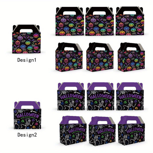Halloween Ghost Pumpkin Skeleton Tote Bag