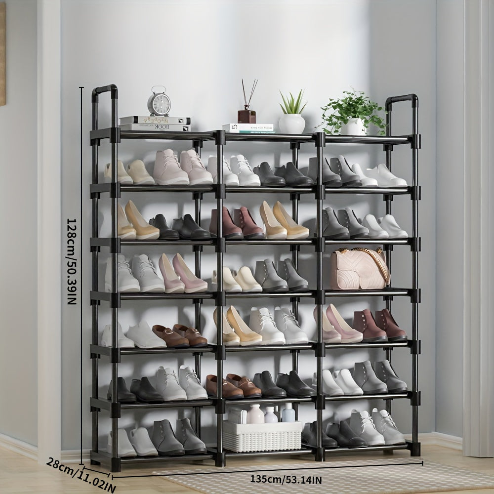 Stackable 7 Layer Shoe Rack for Home School Dorm