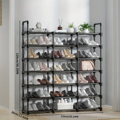 Stackable 7 Layer Shoe Rack for Home School Dorm