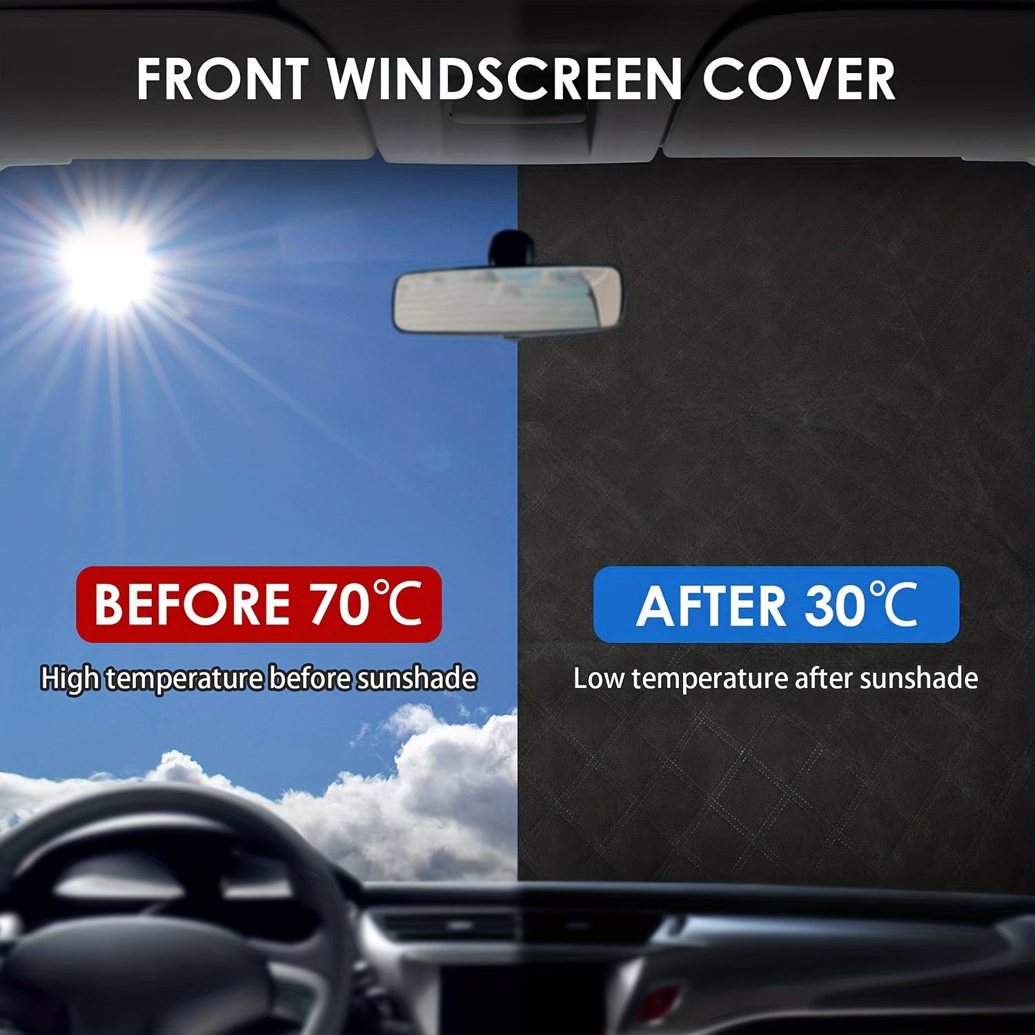 Car Windshield Cover Frost Winter Ice Snow Guard 147X100cm