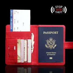 Buckle Style Passport Holder Travel Bag