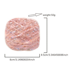 Mohair Sequins Yarn for Knitting Crocheting DIY