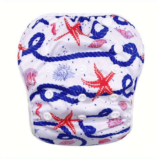Adjustable Reusable Swim Diaper for Baby 0-3 Years Boys Girls Washable Swimpant
