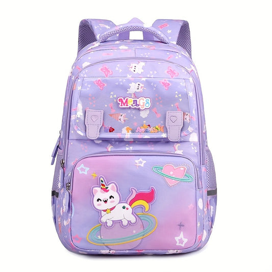 Kids Schoolbag w/ Spine Protection Large Capacity Backpack