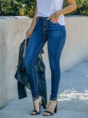  Button Fly Medium Stretch Skinny Jeans