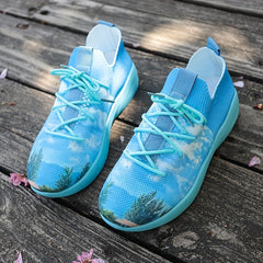 Women's Print Sock Sneakers Lightweight Running Shoes