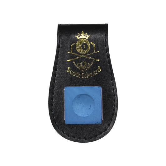 1pc Billiard PU Leather Chalk Holder
