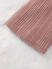 Girls Knitted Thermal Crew Neck Sweater Dress