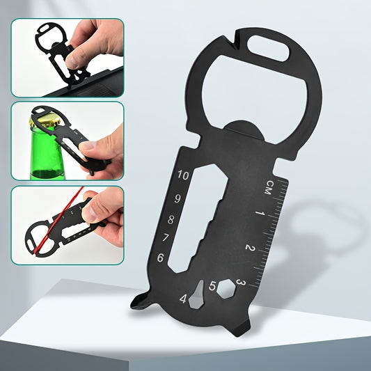 Creative Metal Card Tool with Bottle Opener for Outdoor Camping