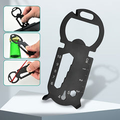 Creative Metal Card Tool with Bottle Opener for Outdoor Camping