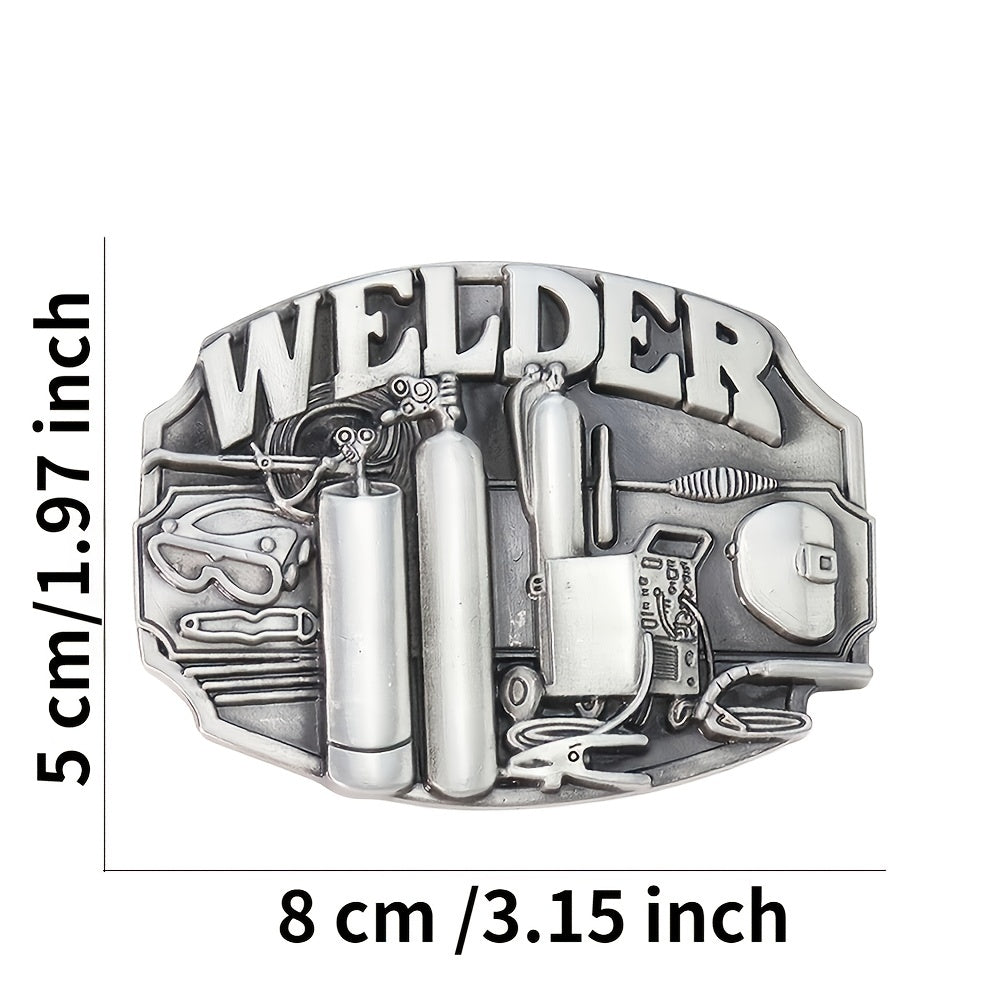 Vintage Welder Belt Buckle Women's Punk Metal Girdle Buckle
